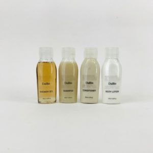 Dallin 30ml Tropical Coconut Collection with Oval Bottle and Transparent Screw Cap.