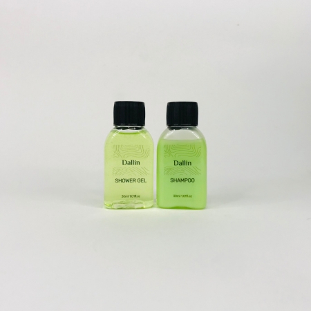 Dallin 30ml Lemongrass Collection with Flat Bottle and Black Screw Cap.